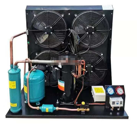 YM132E1G-100 Condensing Unit Low-temperature Open Scroll Air-cooled Refrigeration Unit for Cold Storage