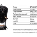 Scroll Compressor ZR42KC-TFD-522 Air Conditioning Copeland Compressor ZR42KC-TFD-522 Refrigeration Compressor view