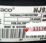 NJ9238GS NJ2212GS 380V R404A EMBRACO Refrigerator Refrigerating Compressor view