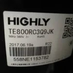 ATE498UM3Q9PK HIGHLY Refrigeration Compressor TE680SC3Q9RKA TE800CC3Q9JK Air Conditioning Compressor view