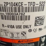 ZP122KCE-TFD-522 ZP122KCE-TF5-522 Scroll Compressor Hermetic Refrigerant Compressor for Copleland Compressor view