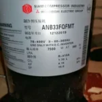 Siam Compressor ANB33FQFMT ANB33FEVMT Dc Inverter Three Phase Refrigerant R410A Refrigeration Compressor view